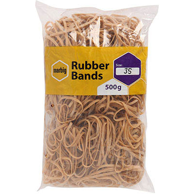 Image for MARBIG RUBBER BANDS SIZE 35 500G from Mitronics Corporation