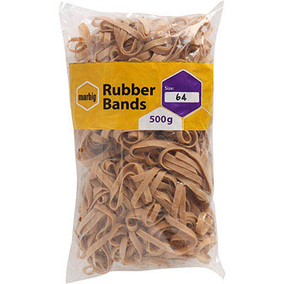Image for MARBIG RUBBER BANDS SIZE 64 500G from Olympia Office Products