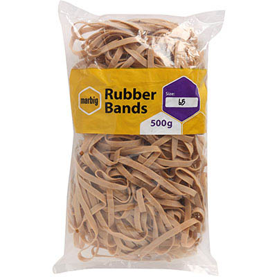 Image for MARBIG RUBBER BANDS SIZE 65 500G from Prime Office Supplies