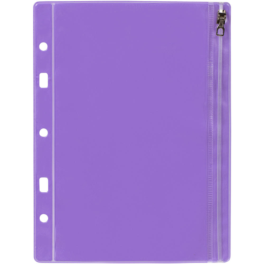 Image for COLOURHIDE BINDERMATE PENCIL CASE A5 PURPLE from BusinessWorld Computer & Stationery Warehouse