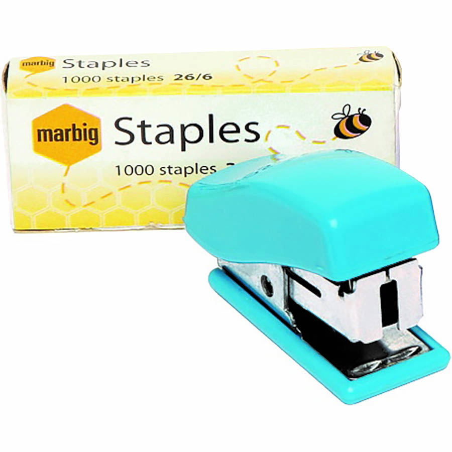 Image for MARBIG MINI STAPLER BRIGHT ASSORTED from BusinessWorld Computer & Stationery Warehouse