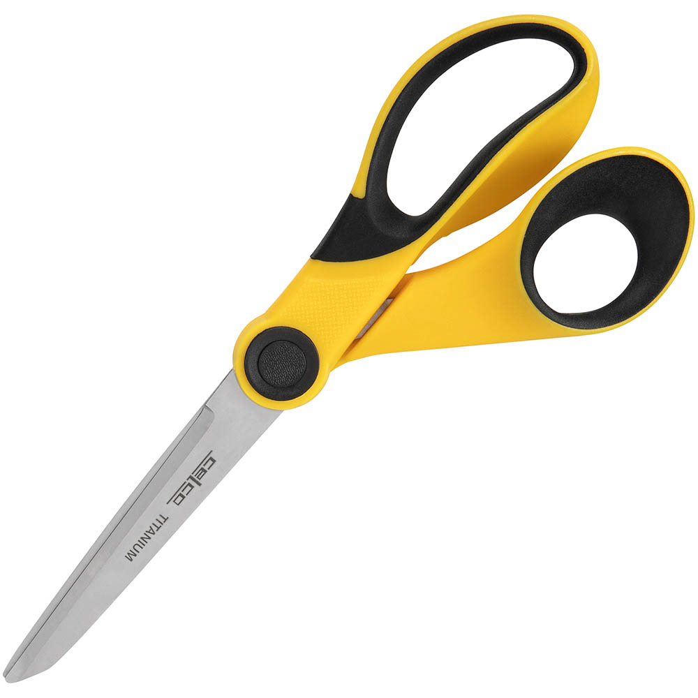 Image for CELCO PRO SERIES TITANIUM SCISSORS 190MM BLACK from Challenge Office Supplies