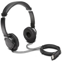 kensington hi-fi usb headphones black