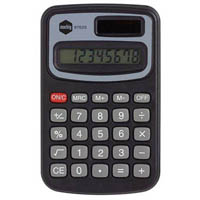 marbig calculator pocket mini 8 digit black