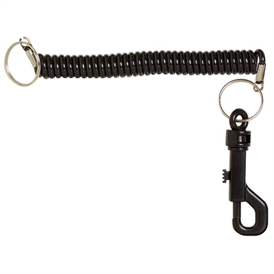 Image for REXEL ID SPIRAL CORD WITH KEY RING HEAVY DUTY BLACK from Mitronics Corporation