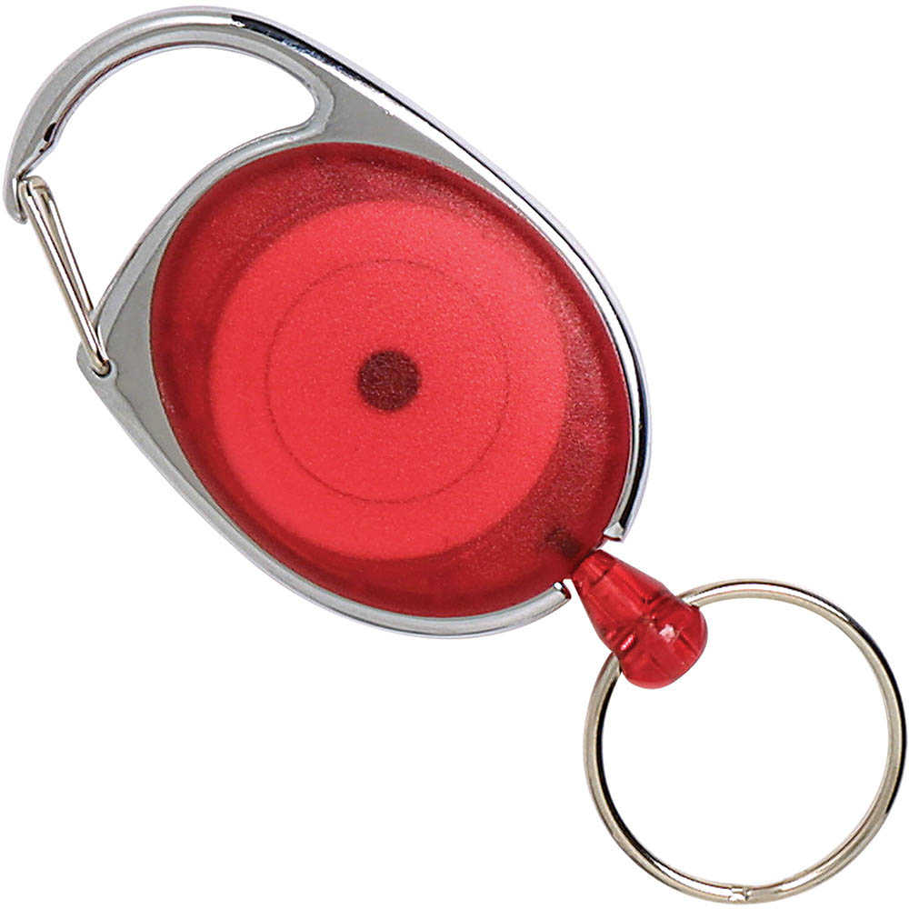 Image for REXEL ID RETRACTABLE SNAP LOCK KEY HOLDER REEL RED from Prime Office Supplies