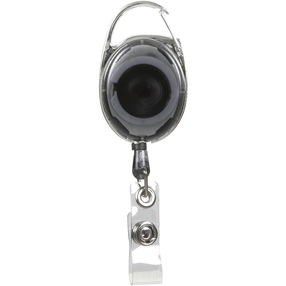 Image for REXEL ID RETRACTABLE SNAP LOCK KEY HOLDER REEL CHARCOAL from Mitronics Corporation
