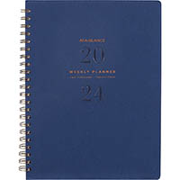 at-a-glance aag3008 signature diary week to view a4 navy