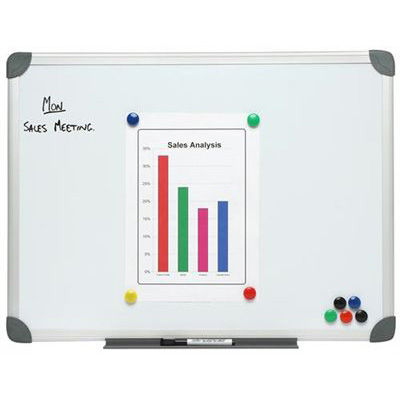 Image for NOBO MAGNETIC WHITEBOARD ALUMINIUM FRAME 1200 X 900MM from Australian Stationery Supplies