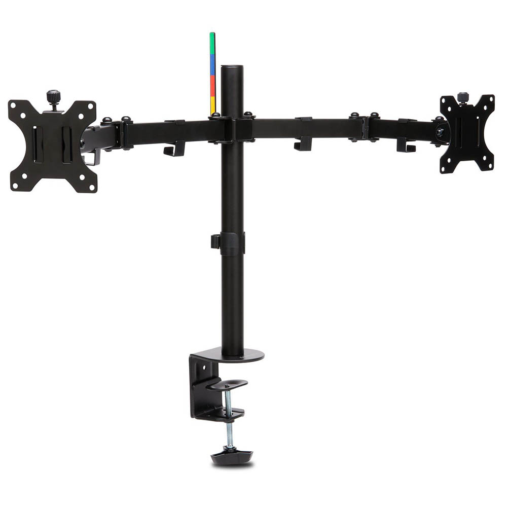 Image for KENSINGTON SMARTFIT ERGO DUAL EXTENDED MONITOR ARM BLACK from Memo Office and Art