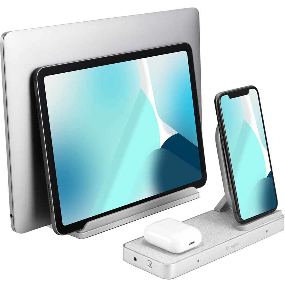 Image for KENSINGTON STUDIOCADDY WITH QI WIRELESS CHARGING SILVER from ONET B2C Store