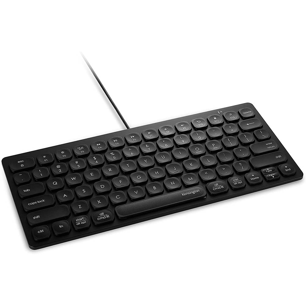 Image for KENSINGTON WIRED COMPACT KEYBOARD BLACK from Mitronics Corporation