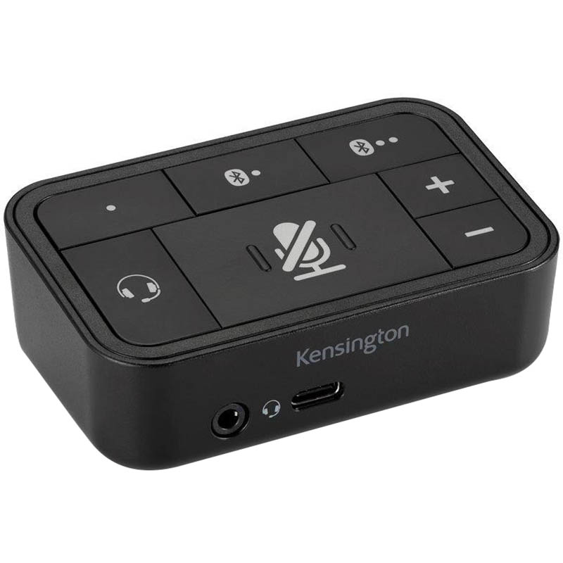 Image for KENSINGTON UNIVERSAL 3-IN-1 PRO AUDIO HEADSET SWITCH BLACK from Mercury Business Supplies
