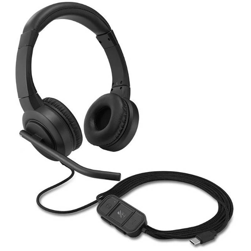 Image for KENSINGTON H1000 USB-C ON-EAR HEADSET BLACK from Challenge Office Supplies