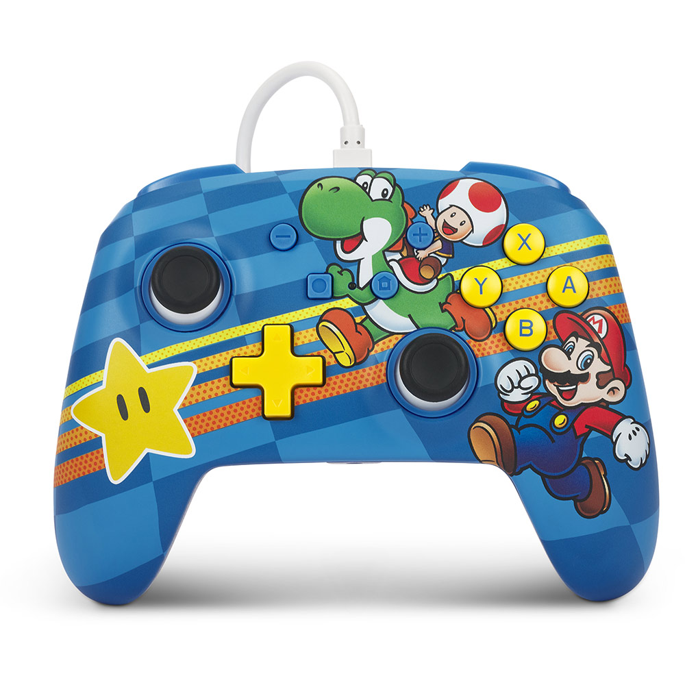 Image for POWERA ENHANCED WIRED CONTROLLER FOR NINTENDO SWITCH MUSHROOM KINGDOM FRIENDS from Australian Stationery Supplies
