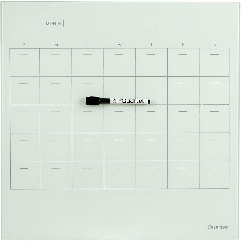 Image for QUARTET GLASS PLANNER 450 X 450MM WHITE from That Office Place PICTON