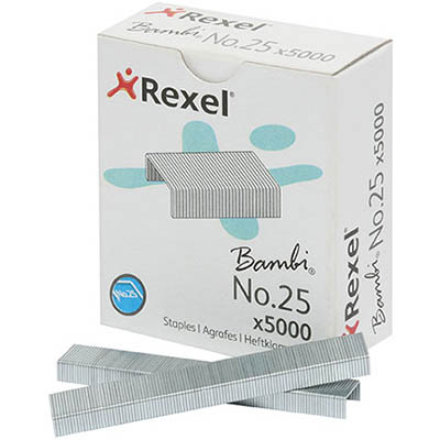 Image for REXEL STAPLES BAMBI NO.25 25/4 BOX 5000 from Office Heaven
