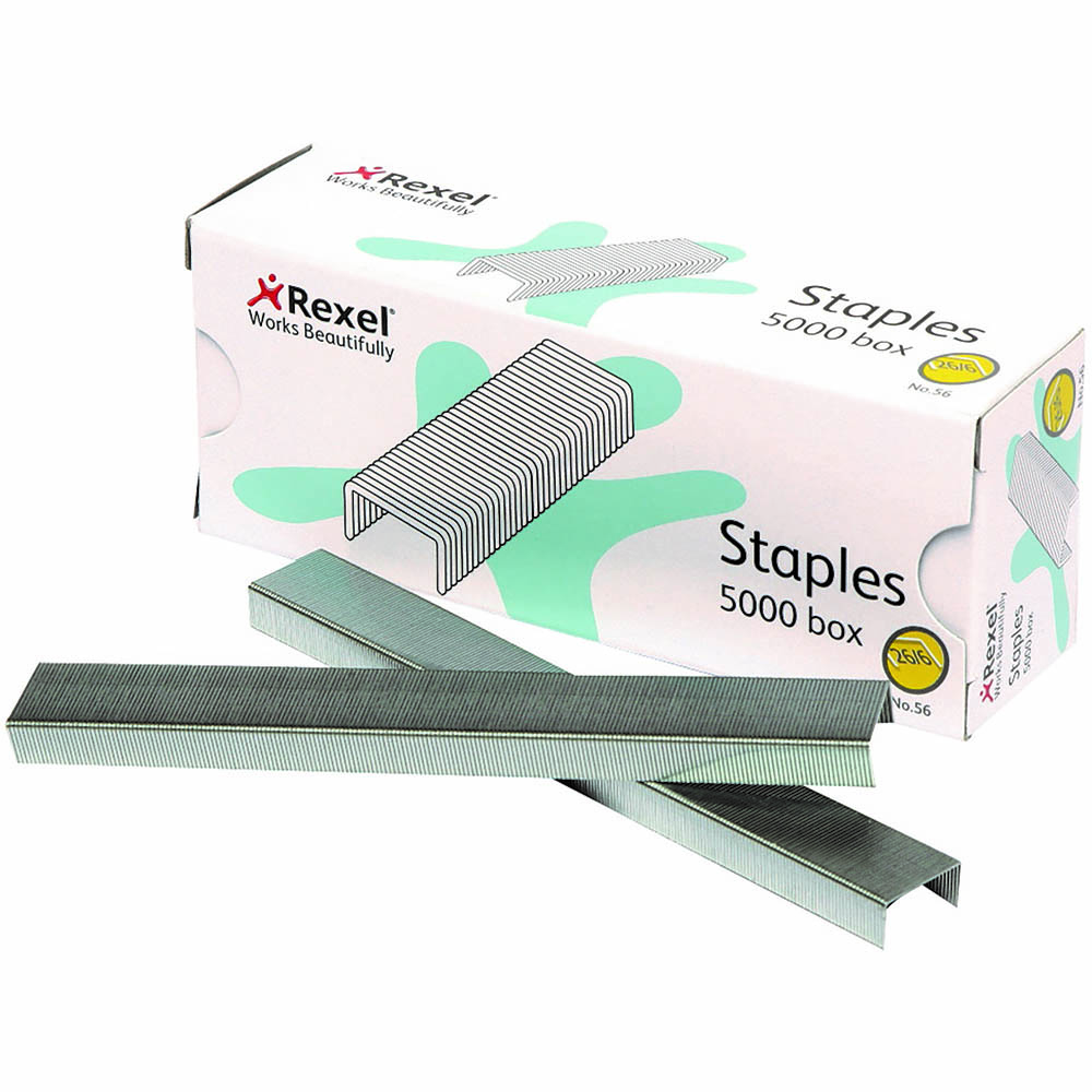 Image for REXEL STAPLES NO.56 26/6 BOX 5000 from BusinessWorld Computer & Stationery Warehouse