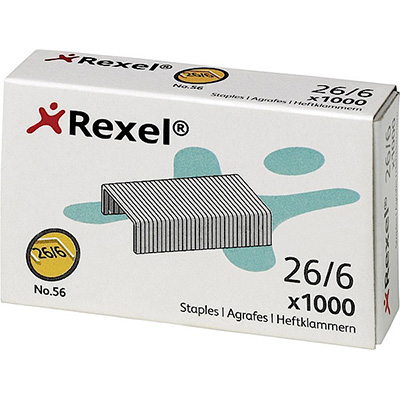 Image for REXEL STAPLES 26/6 BOX 1000 from ALLBIZ Office Supplies