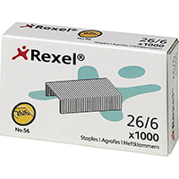 rexel staples 26/6 box 1000
