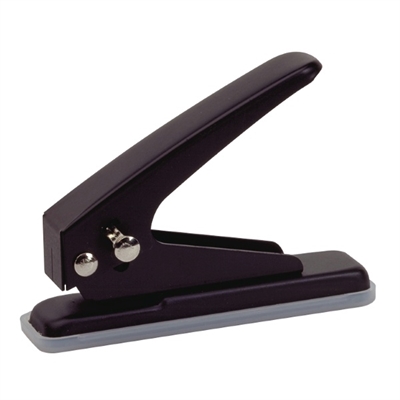 Image for REXEL 1 HOLE PUNCH 19 SHEET BLACK from York Stationers