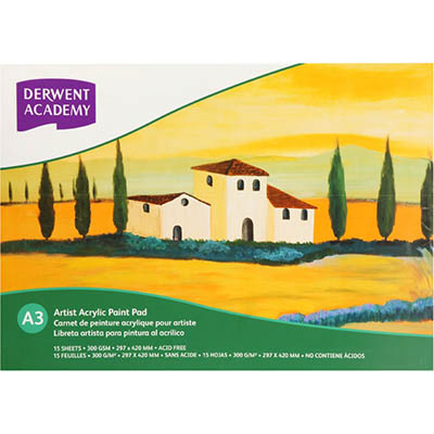 Image for DERWENT ACADEMY DRAWING PAD LANDSCAPE A3 12 SHEETS from Office Express