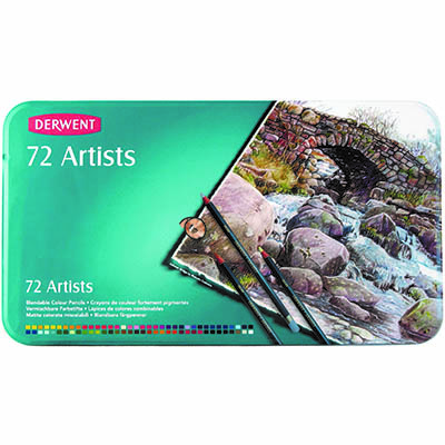 Image for DERWENT ARTISTS PENCIL ASSORTED TIN 72 from Prime Office Supplies