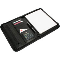 rexel compendium zip pad holder black black