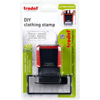 trodat 4911 eco printy self-inking diy clothing stamp 38 x 14mm black