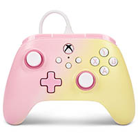 powera advantage wired controller for xbox series x/s - pink lemonade