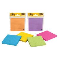 post-it 4490-ssmx super sticky notes 90 sheets per pad 101 x 101mm assorted neon and ultra