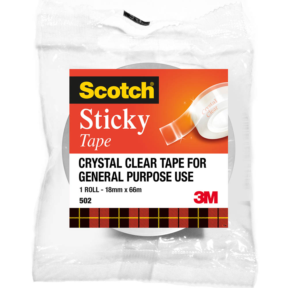 Image for SCOTCH 502 STICKY TAPE 18MM X 66M from Mitronics Corporation