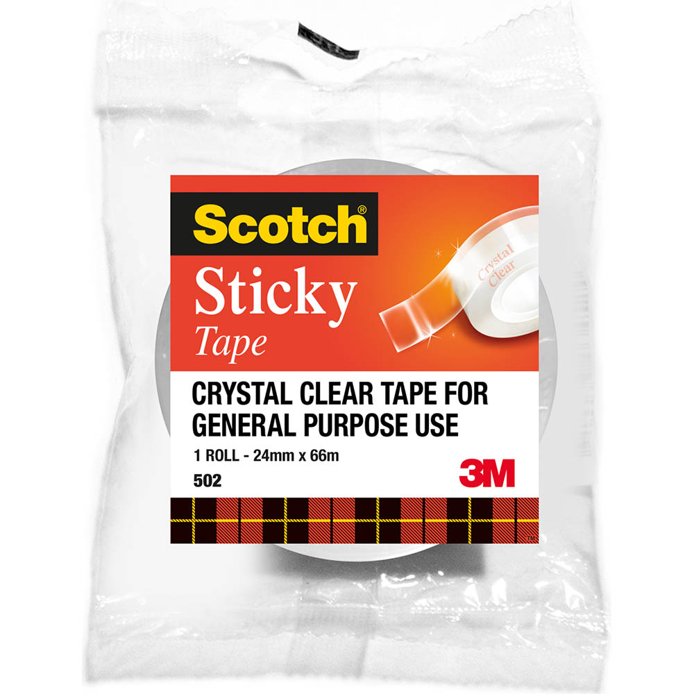 Image for SCOTCH 502 STICKY TAPE 24MM X 66M from Mitronics Corporation