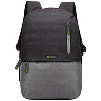 moki odyssey laptop backpack 15.6 inch black/grey