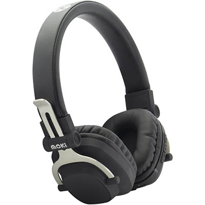 Image for MOKI EXO BLUETOOTH HEADPHONES DOUBLE BLACK from Positive Stationery