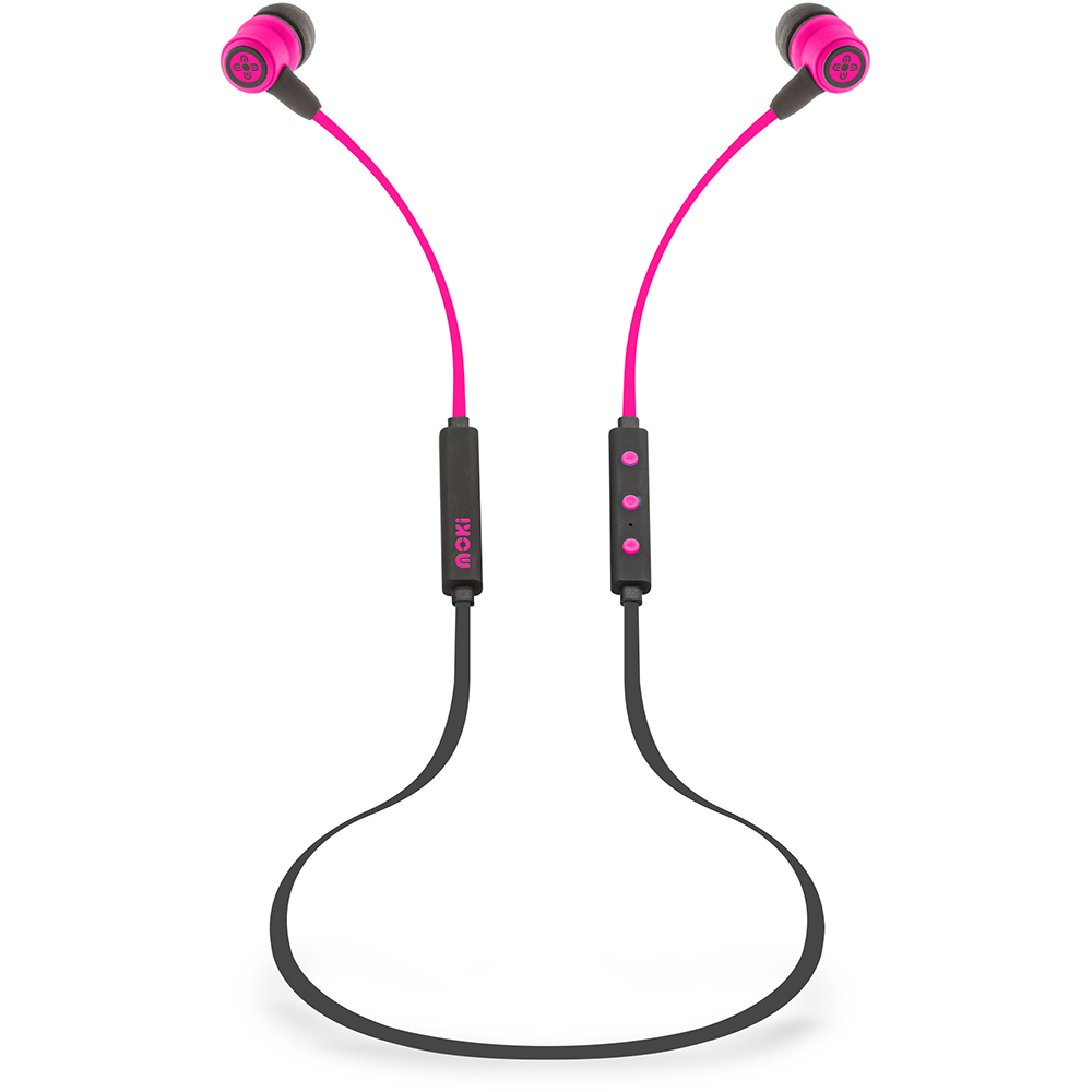 Image for MOKI FREESTYLE BLUETOOTH EARPHONES PINK from York Stationers