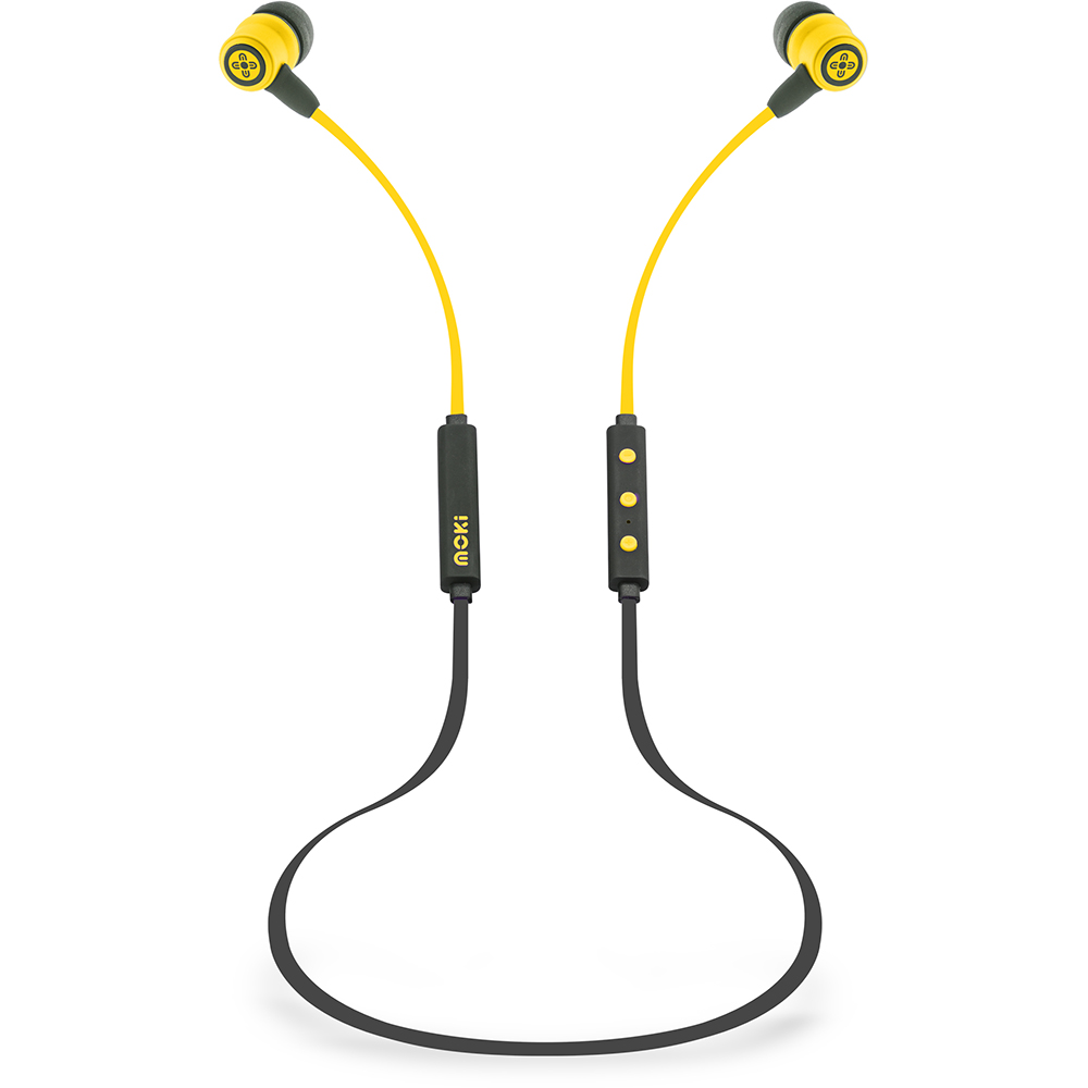 Image for MOKI FREESTYLE BLUETOOTH EARPHONES YELLOW from York Stationers