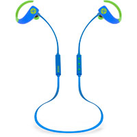 moki octane sports bluetooth earphones blue/green