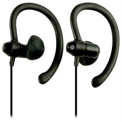 Image for MOKI SPORTS EARPHONES 90 DEGREE BLACK from Office Fix - WE WILL BEAT ANY ADVERTISED PRICE BY 10%