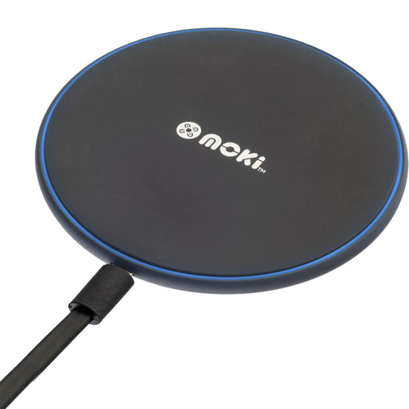 Image for MOKI QI CHARGEPAD 5W WIRELESS CHARGER BLACK from Prime Office Supplies