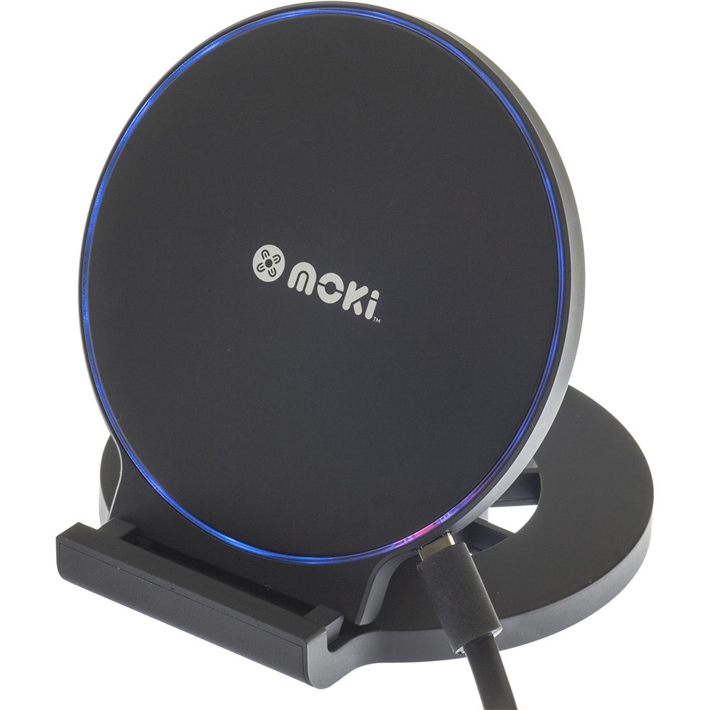 Image for MOKI QI CHARGESTAND 10W WIRELESS CHARGER BLACK from BusinessWorld Computer & Stationery Warehouse