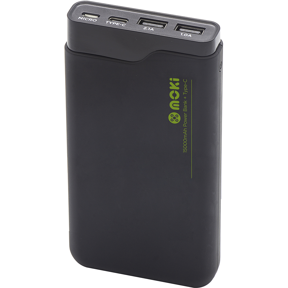 Image for MOKI POWERBANK 15000MAH USB-A AND USB-C BLACK from Memo Office and Art