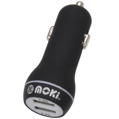 Image for MOKI USB CHARGER DUAL BLACK from Mitronics Corporation