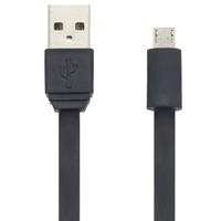 moki syncharge cable usb-a to micro-usb 100mm black