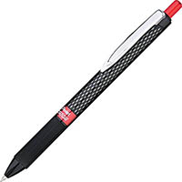 pentel k497 oh! retractable gel rollerball pen 0.7mm red