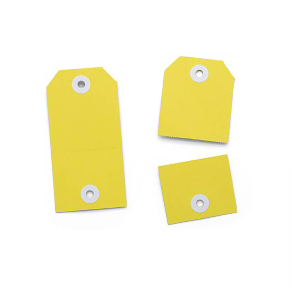 Image for AVERY PERFORATED TAGS 2 IN 1 54 X 108MM YELLOW PACK 100 from Challenge Office Supplies