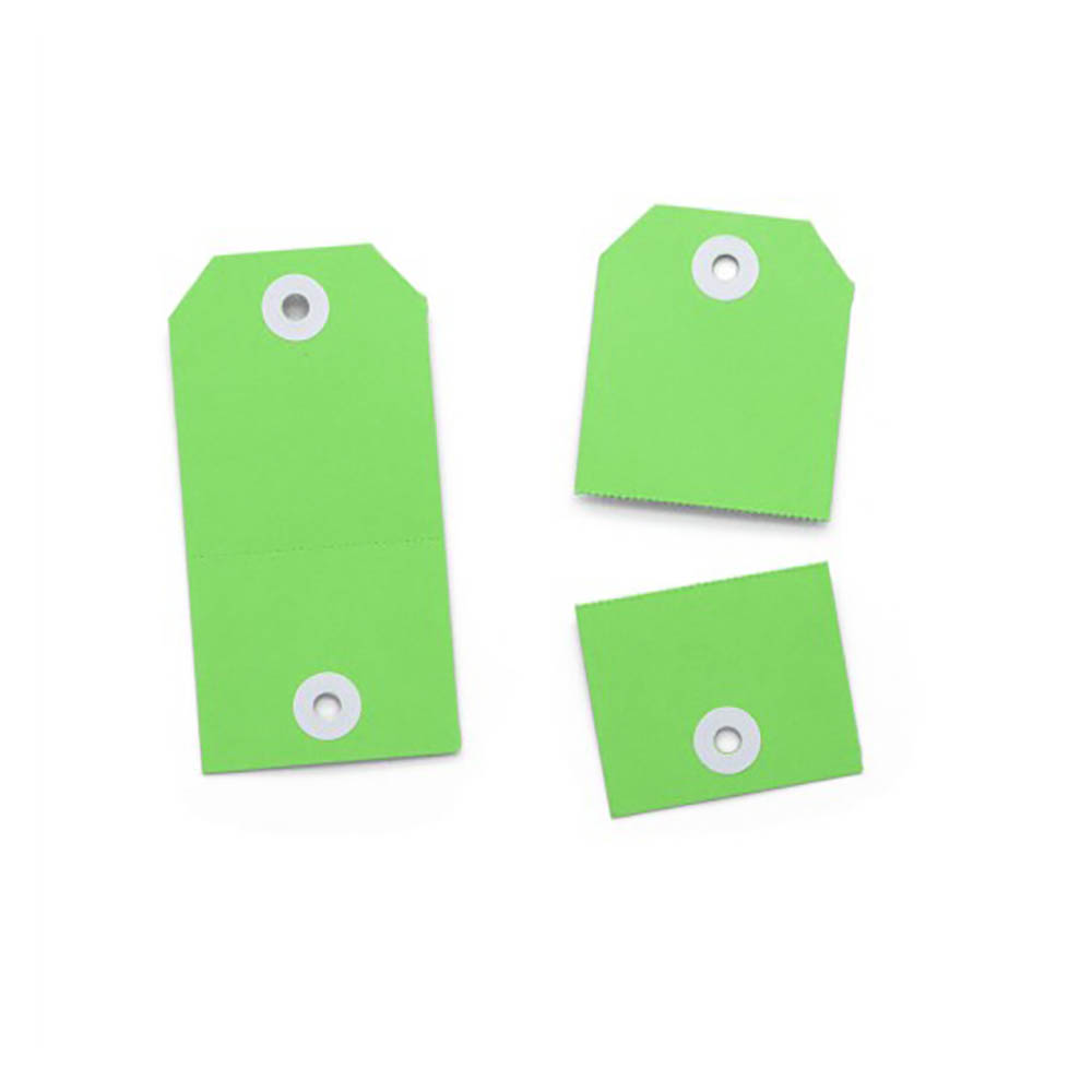 Image for AVERY PERFORATED TAGS 2 IN 1 54 X 108MM GREEN PACK 100 from Challenge Office Supplies