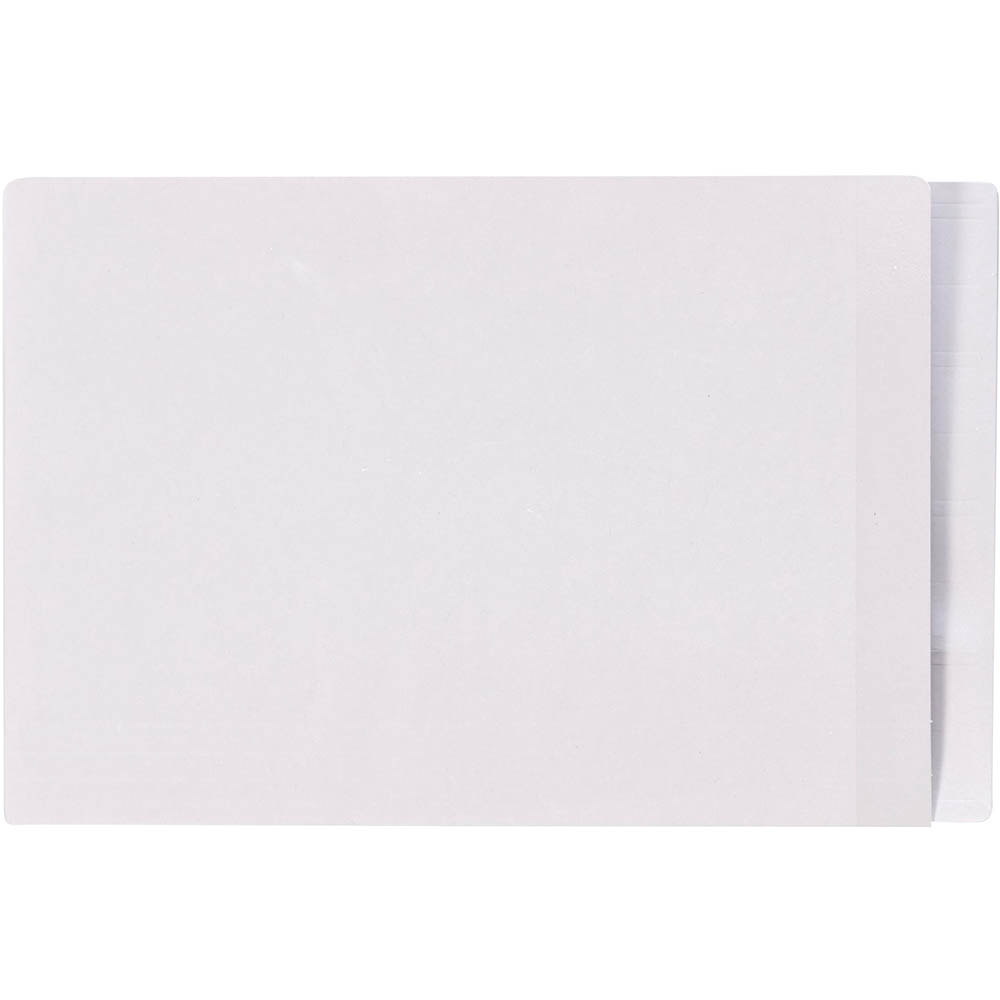 Image for AVERY 42421 LATERAL FILE WITH CLEAR TAB MYLAR FOOLSCAP WHITE BOX 100 from Mercury Business Supplies