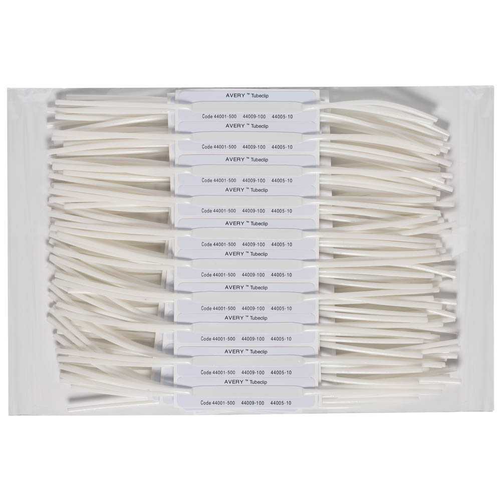 AVERY 44006 TUBECLIP FASTENERS SELF ADHESIVE BASE PACK 100 |  | 7022172