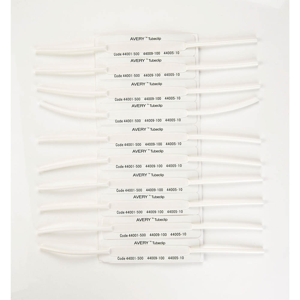 AVERY 44006 TUBECLIP FASTENERS SELF ADHESIVE BASE PACK 100 |  | 7022172